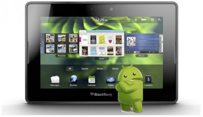 BlackBerry PlayBook compatible con las aplicaciones de Android