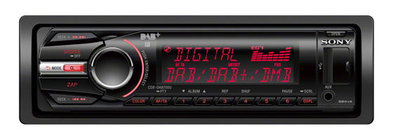 Sony presenta el primer reproductor de CD para automóvil con sintonizador DAB/DAB+/DMB-R