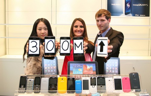 Samsung: 300 millones de teléfonos vendidos en 2011