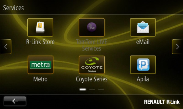 R-LINK, las tabletas integradas de los próximos Renault