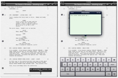 Final Draft, ya disponible para iPad