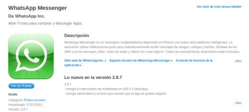 WhatsApp, ahora gratis en iPhone