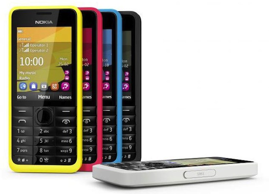 Nuevos Nokia 105 y 301, no todo van a ser smartphones.