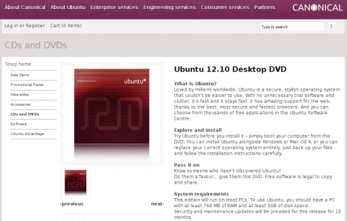 Canonical ya no venderá discos de las versiones estándar de Ubuntu